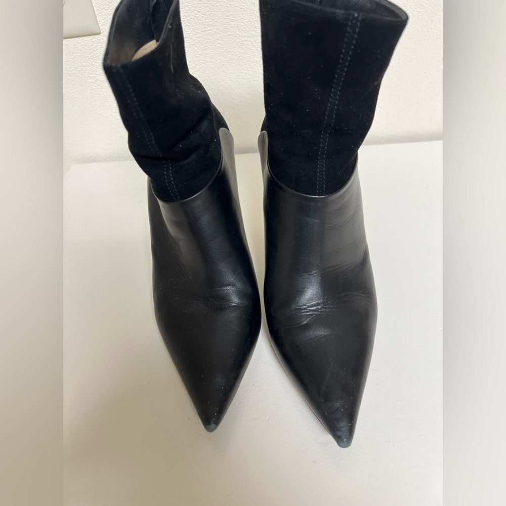 Black Pointed Toe Ankle Boots